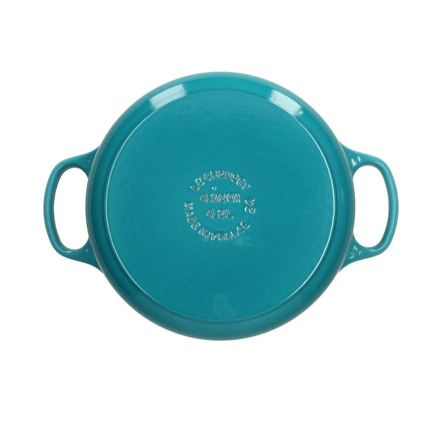2025 Le Creuset - Sartén para asar / guisar Signature redonda Caribbean Blue 24 cm 4,2 l