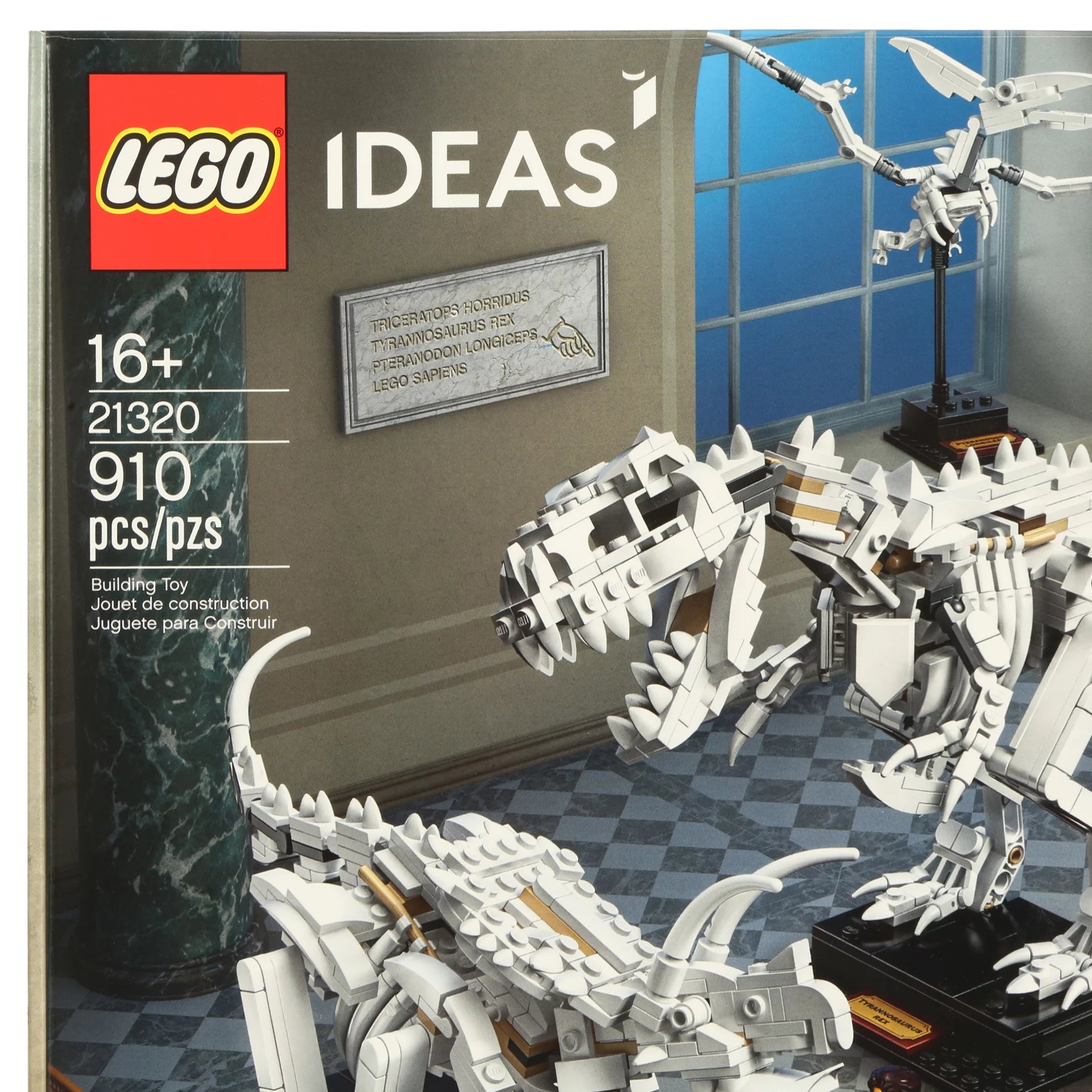LEGO Ideas 21320 Fósiles de Dinosaurios – Set de Construcción (910 Piezas)