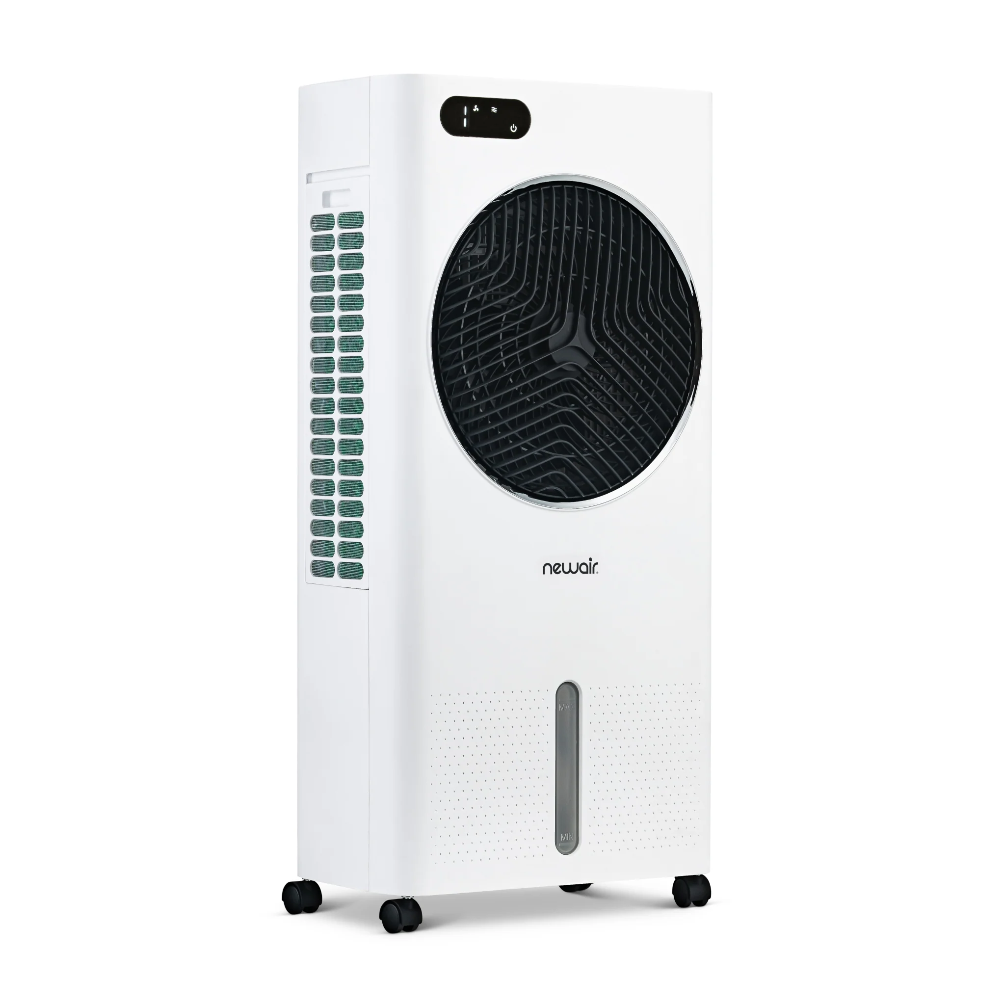 2025 Newair® Enfriador de Aire Evaporativo y Ventilador Portátil 1 600 CFM con Placa de Enfriamiento tipo Panal – Blanco