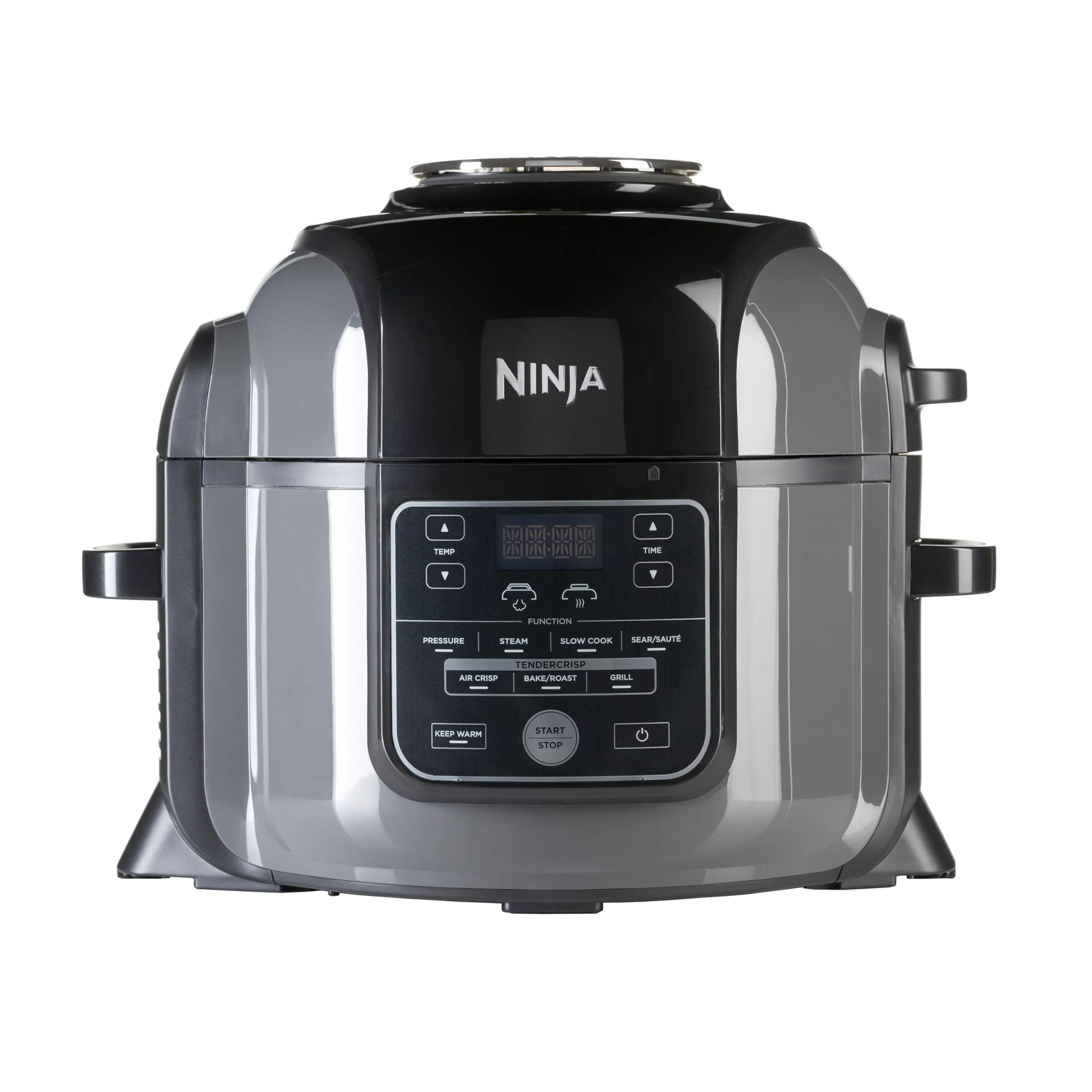 2025 Ninja Foodi Olla Multifunción, 6 L, olla multifunción 7 en 1, olla a presión rápida, freidora de aire caliente, cocción lenta, parrilla y más, acero cepillado y negro, OP300EU