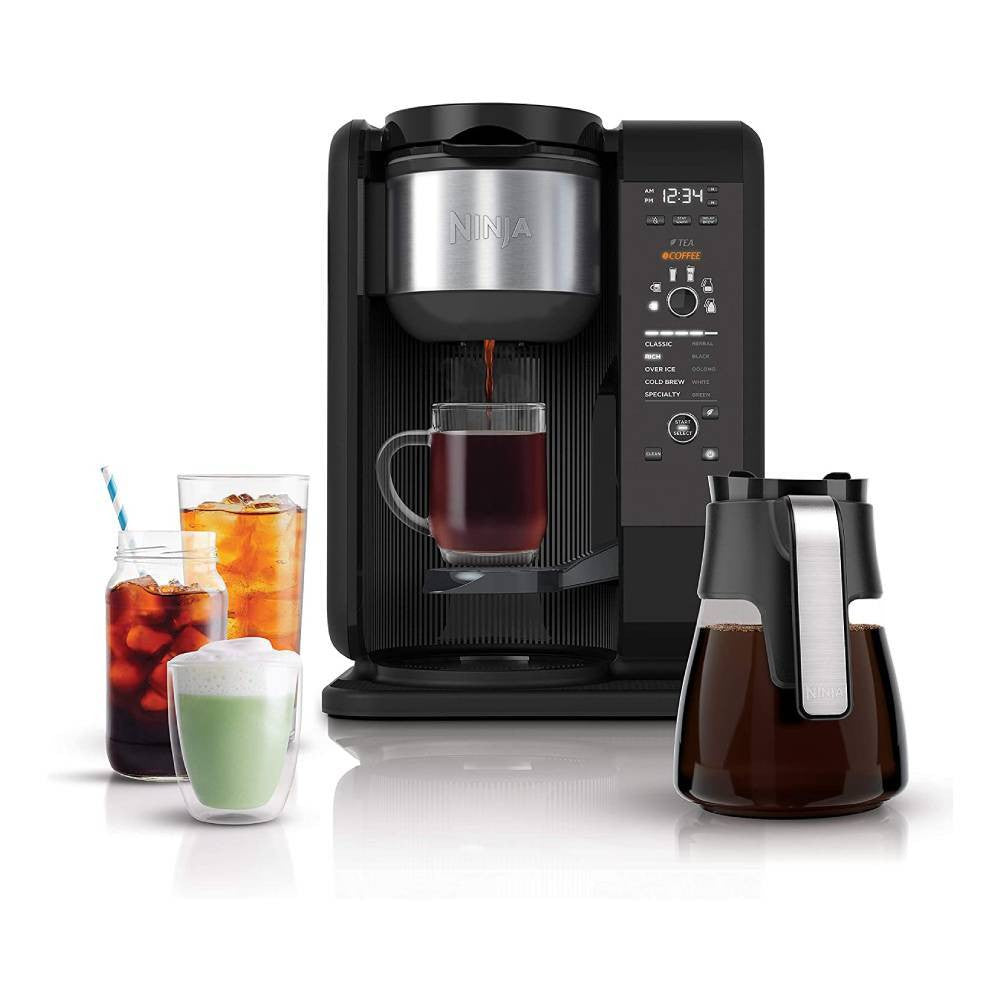 Sistema Ninja de Infusión Caliente y Fría, Cafetera y Tetera con Auto-iQ y Jarra de Vidrio