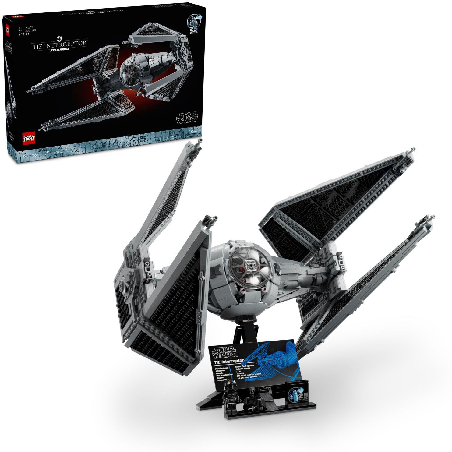 LEGO – Star Wars Ultimate Collector Series TIE Interceptor Model Set 75382