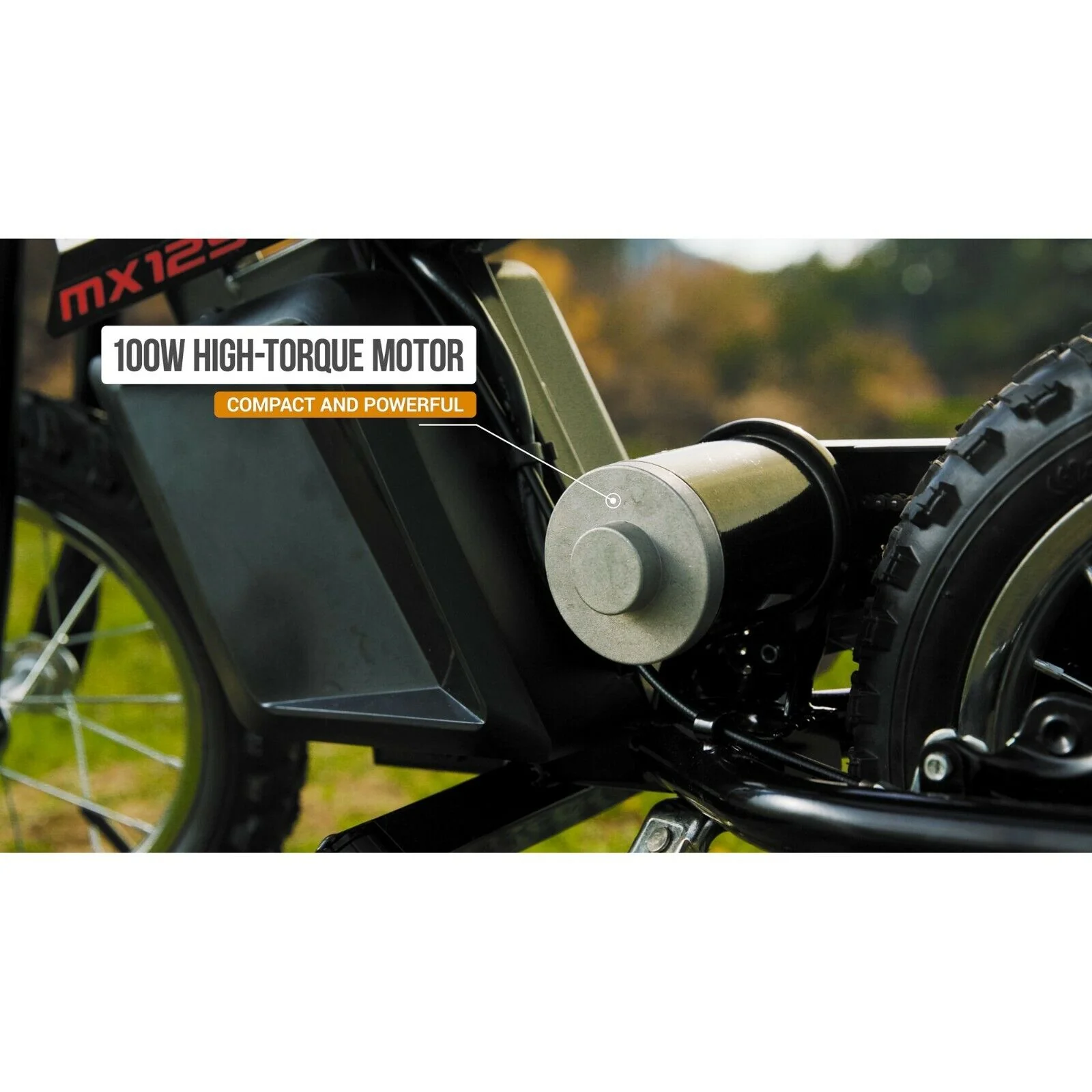 2025 Moto Cross Eléctrica para Niños Razor Dirt Rocket MX125 - Negra