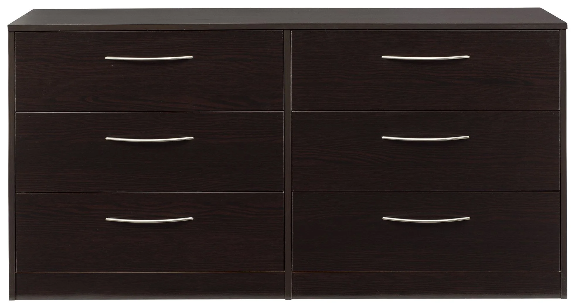 Cómoda Finch – Negra – Seis Cajones