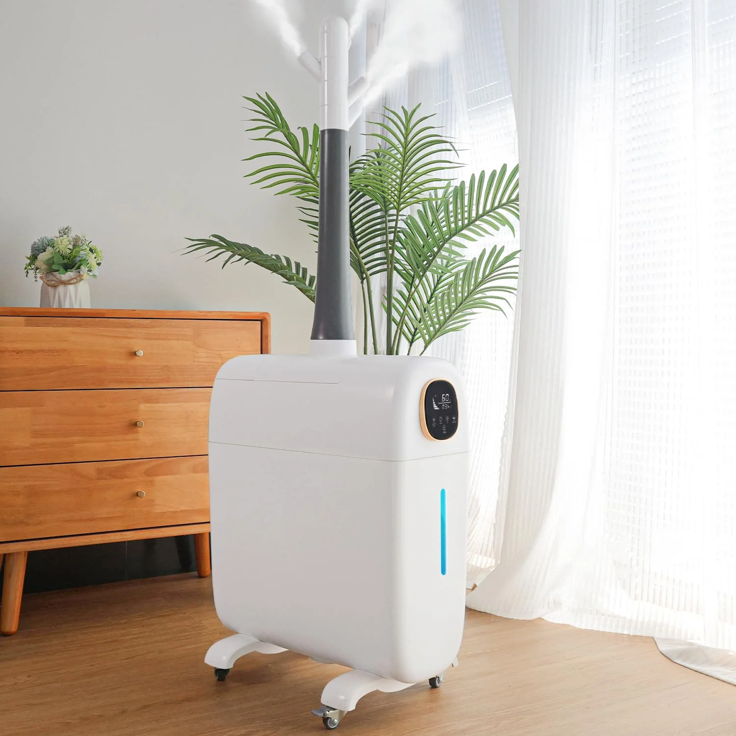 Humidificador Grande de 25 L / 6,6 Gal para Toda la Casa – Cobertura de Hasta 3000 ft²