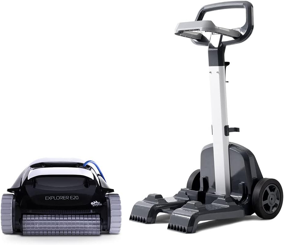 2025 Limpiador de Piscina Robótico para Piscinas de hasta 30 pies – Cepillo de Fregado y Filtros de Carga Superior