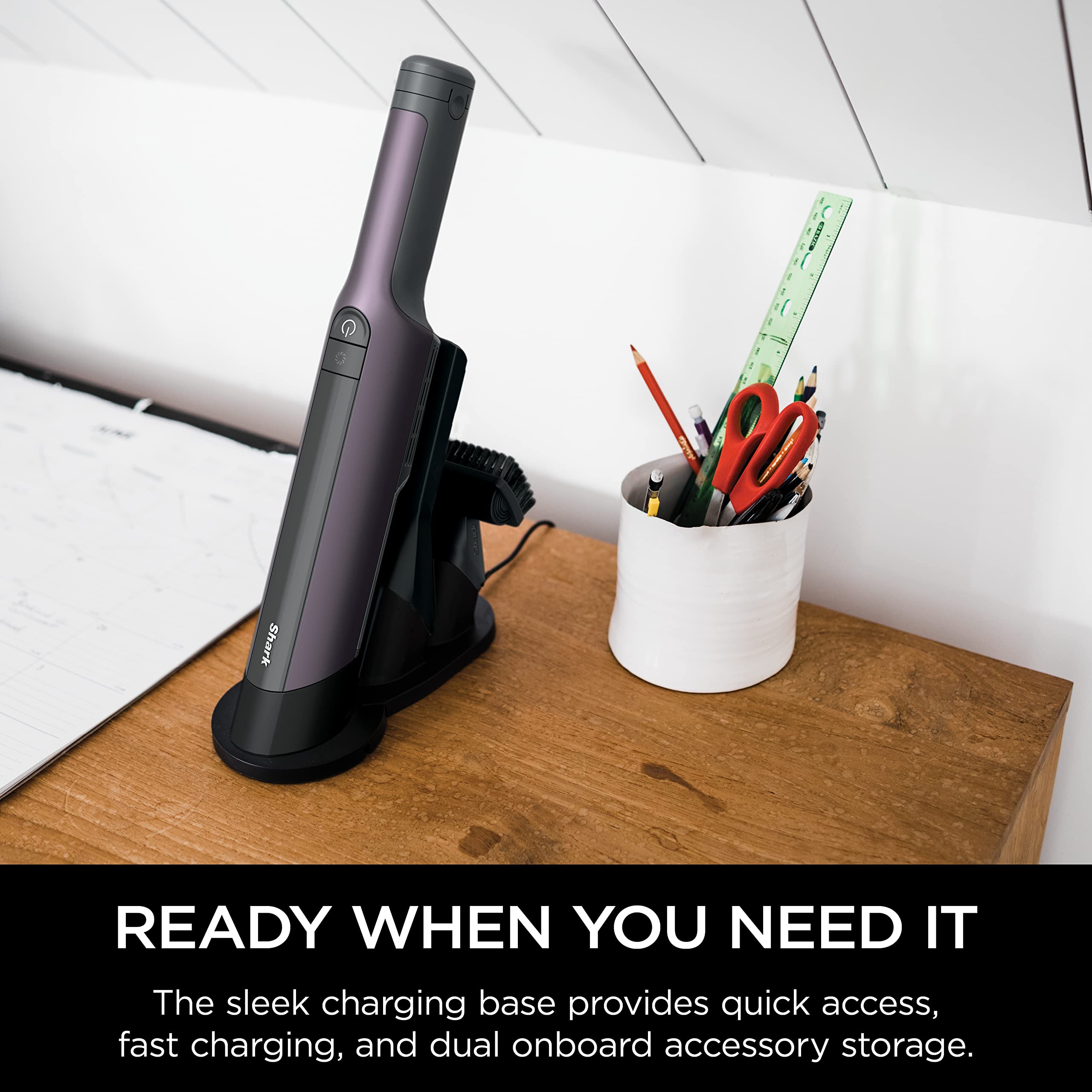 2025 Aspiradora de Mano Sin Cable Shark WV410PR WANDVAC, Ultra-Ligera y Portátil con Potente Succión y Herramientas para Mascotas, Diseñada para Automóvil y Hogar, Color Violeta