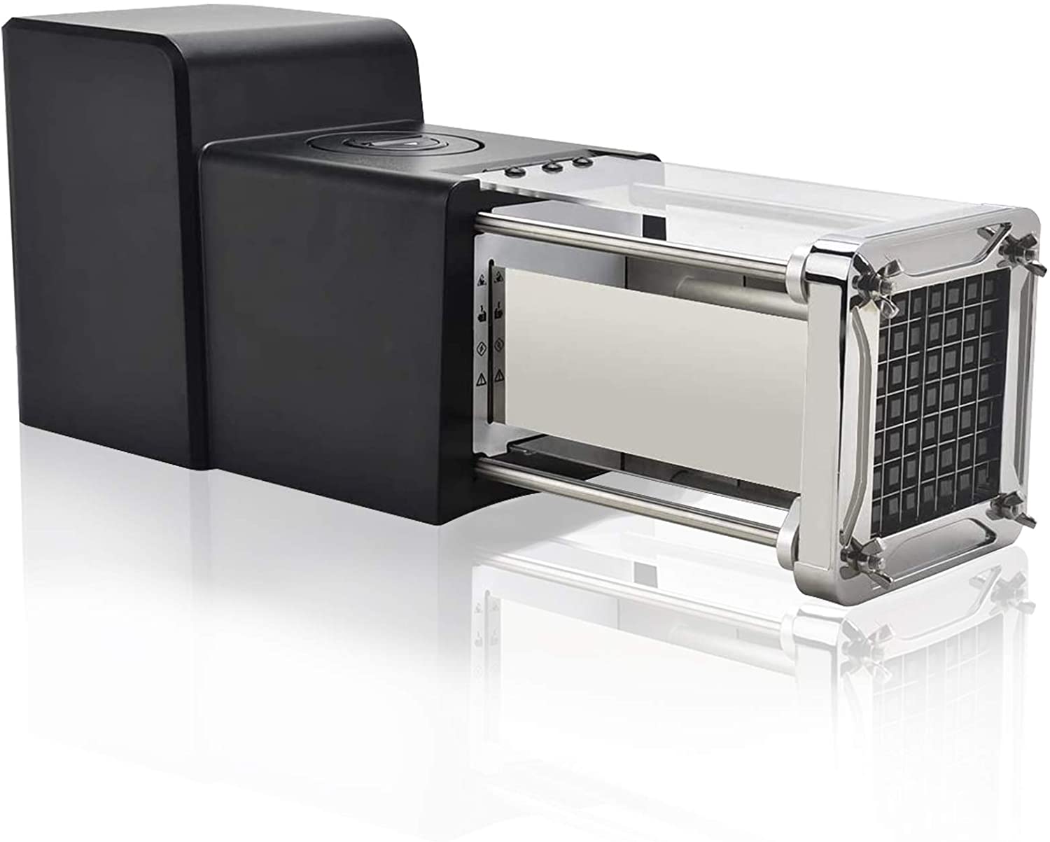 Cortador Eléctrico de Papas Fritas, Sopito de Grado Comercial con Hoja de 1/2 Pulgada de Acero Inoxidable – Perfecto para Papas, Zanahorias y Pepinos