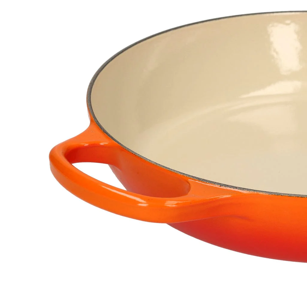 2025 Le Creuset - Cazuela Campagnard redonda Naranja Rojo 30 cm 3,5 l