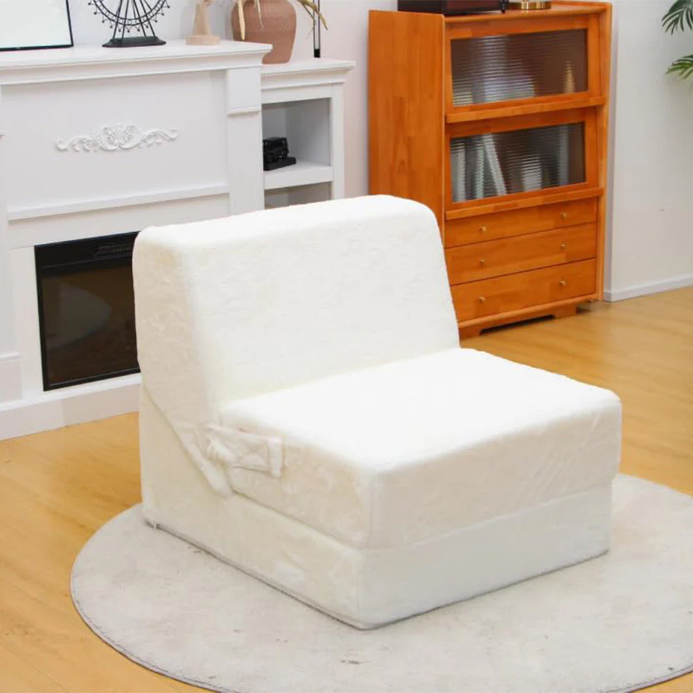 Sofá Cama Plegable 3 en 1 – Sofá Convertible con Espuma Viscoelástica, Sillón Plegable, Sofá Tipo Lazy para el Suelo