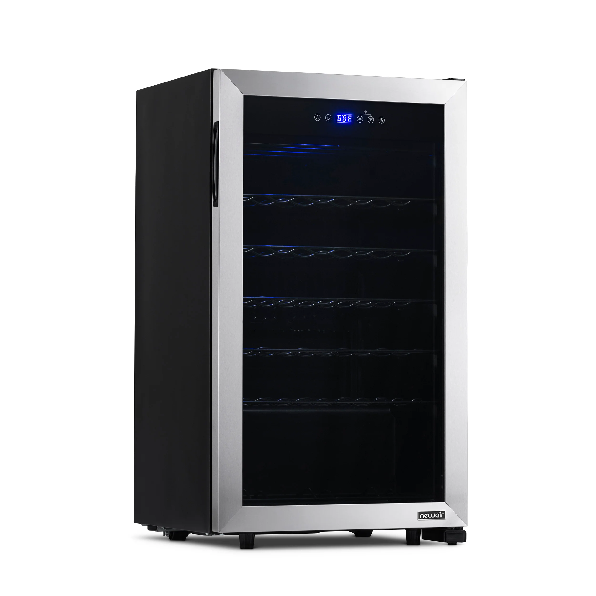 2025 Refrigerador de Vinos Independiente Newair® de Acero Inoxidable – 33 Botellas – 18,9