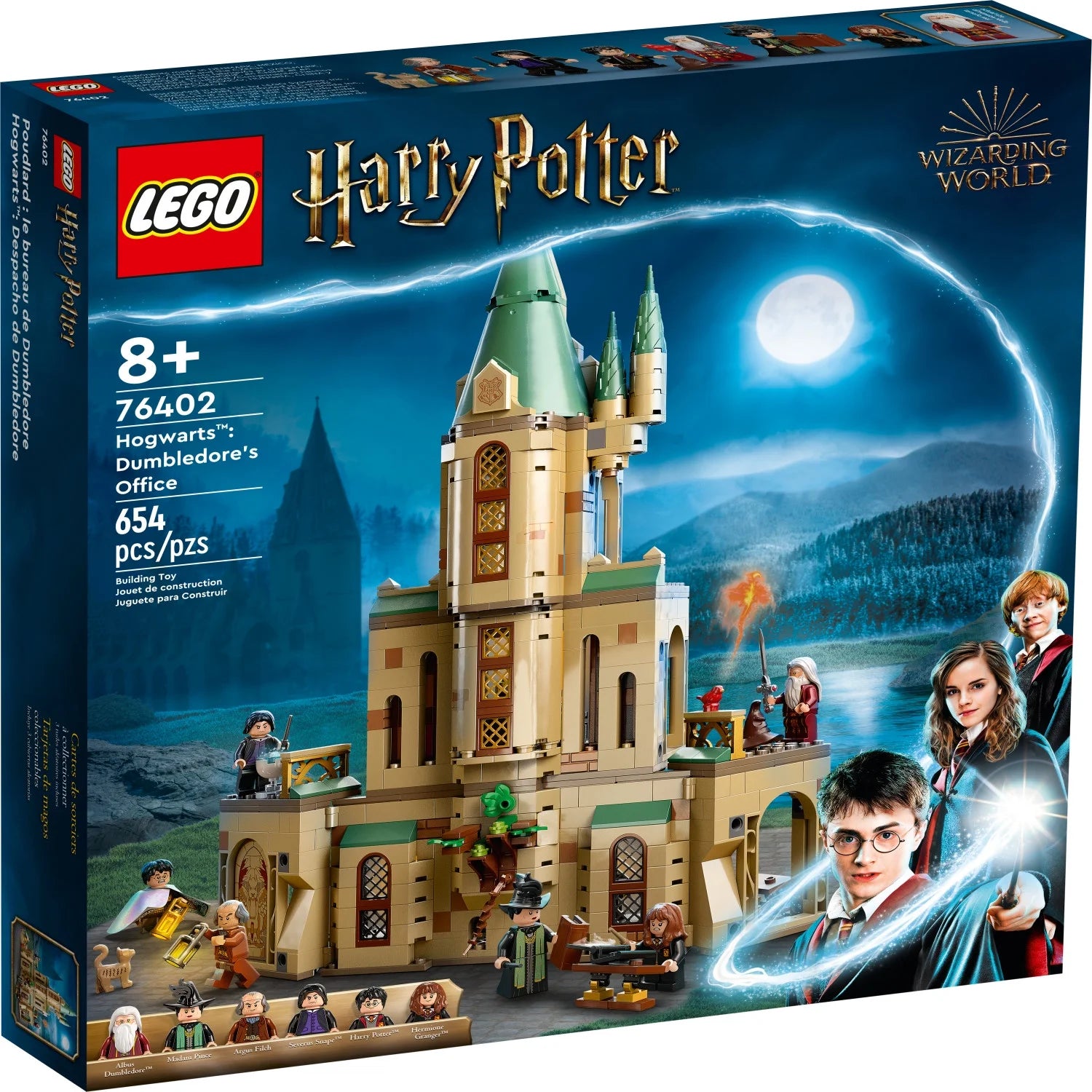 LEGO Harry Potter Hogwarts: Oficina de Dumbledore 76402 – Castillo de Juguete con Sombrero Seleccionador, Espada de Gryffindor y 6 Minifiguras, para Niños de 8 Años en Adelante