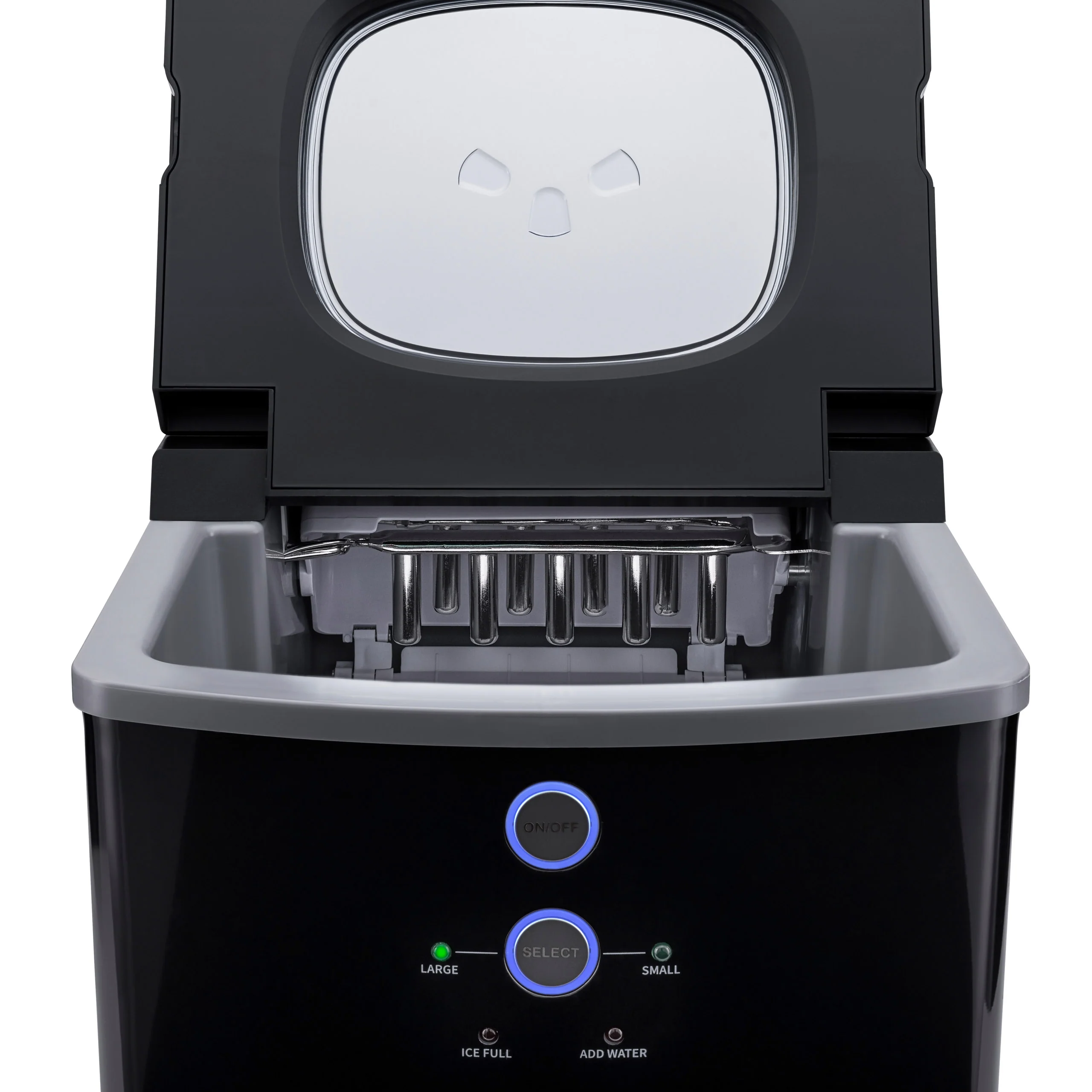 2025 Máquina de hielo de mostrador Newair® – Cubitos en forma de bola, 15 kg/día – Negro