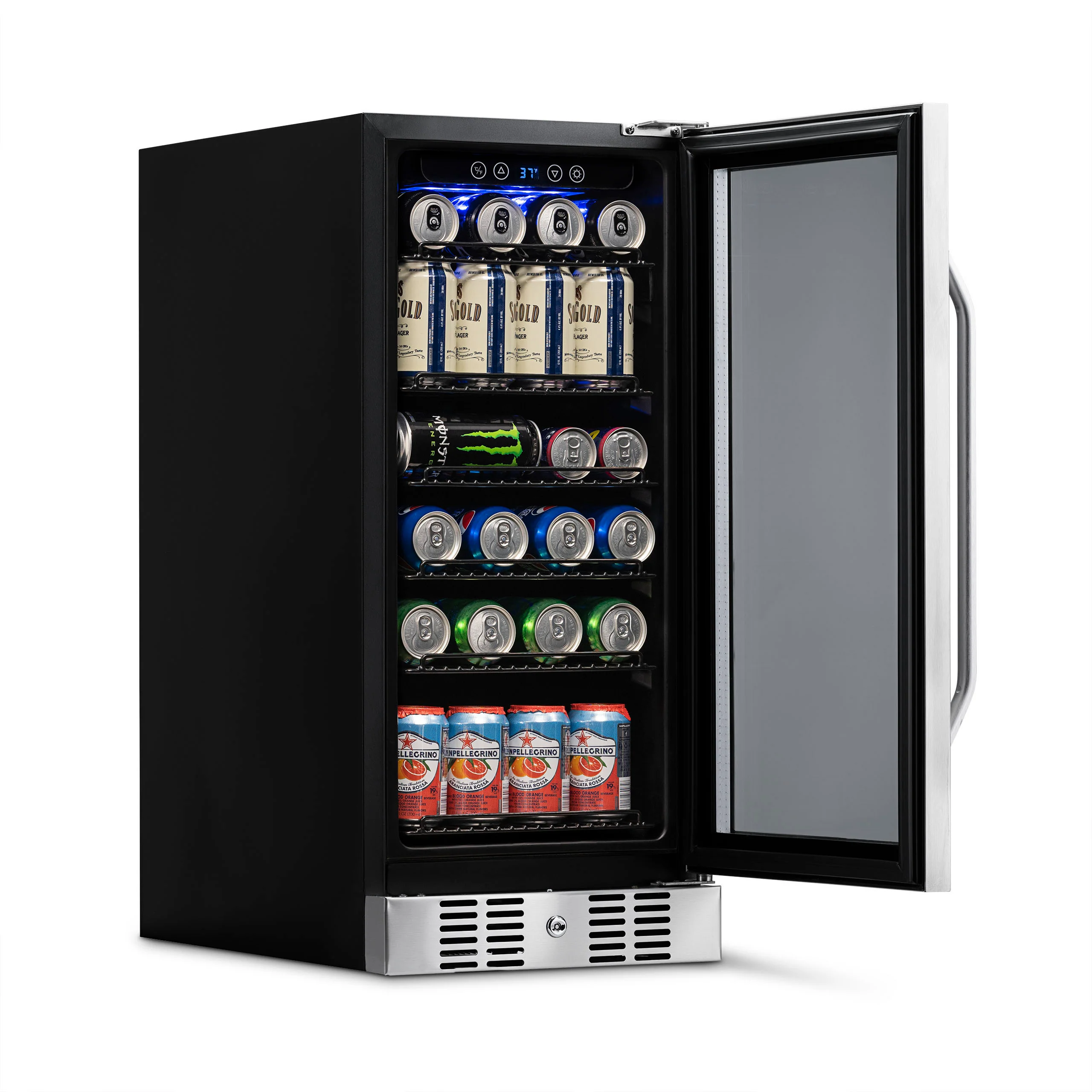 2025 Newair® Refrigerador de Bebidas Empotrable de Acero Inoxidable - 96 Latas - 15”