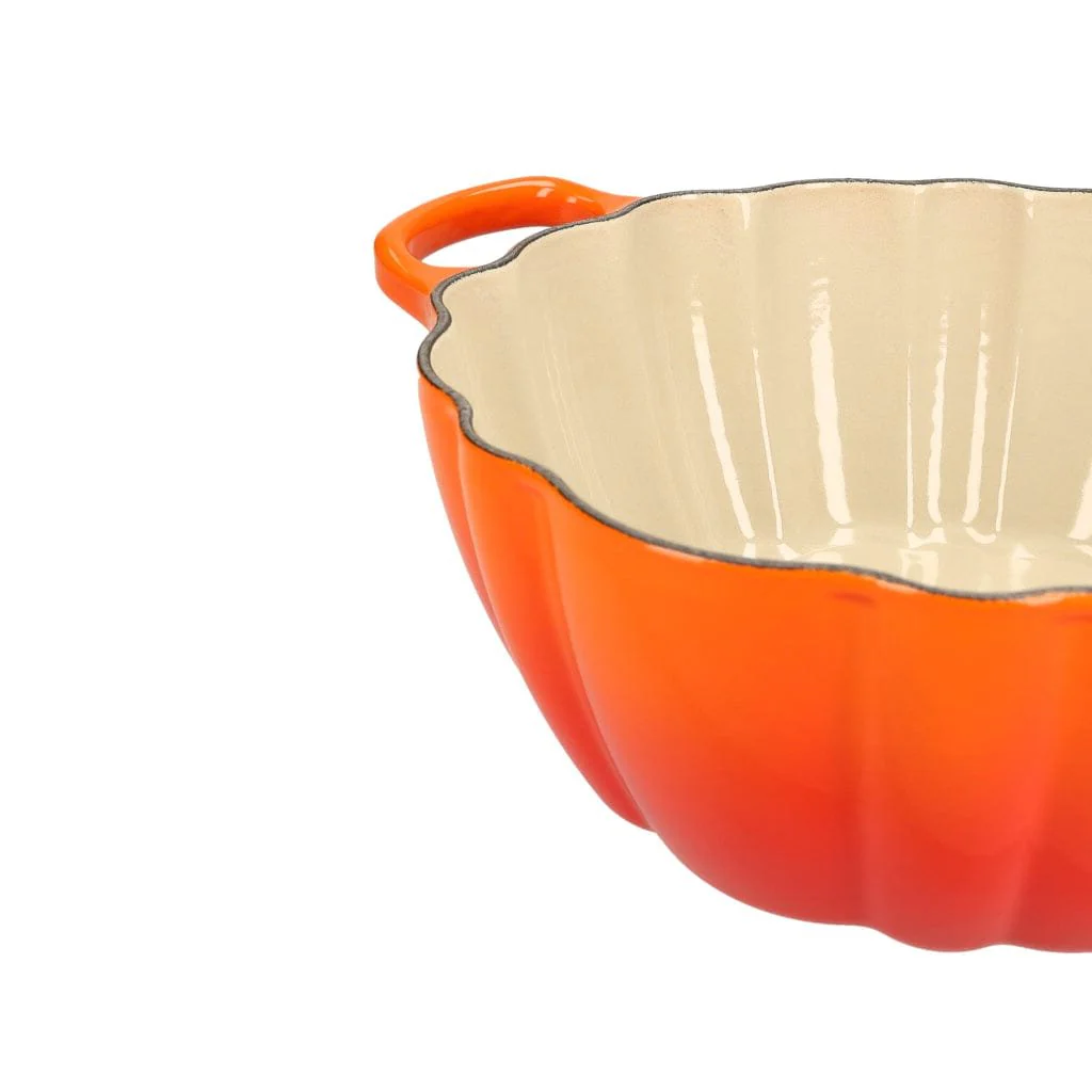 2025 Le Creuset - Cocotte / Sartén para asar Signature Calabaza naranja 24 cm 3,7 l