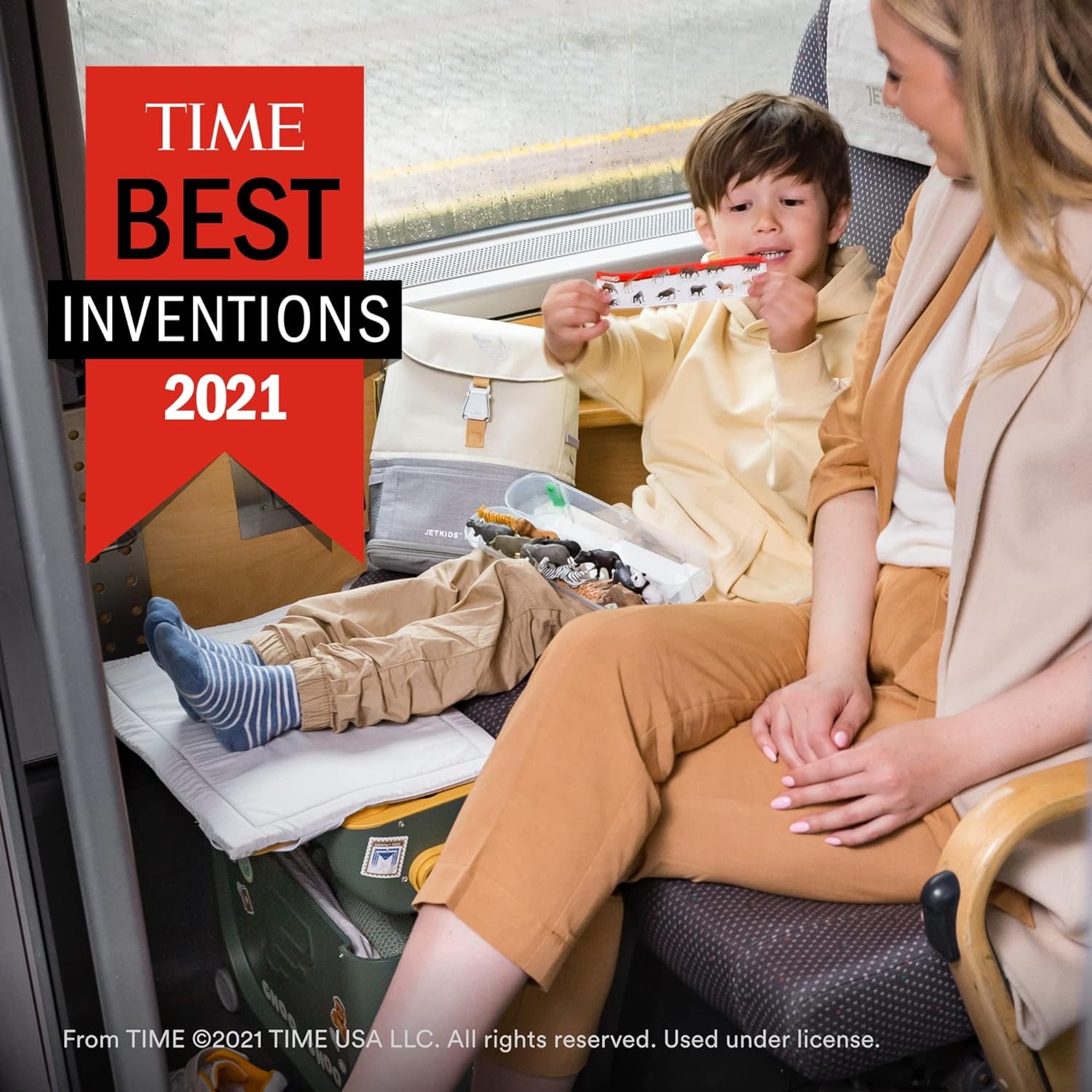 Maleta de Mano para Niños y Cama para Vuelo – Ayuda a tus hijos a relajarse y dormir en el avión – Aprobada por múltiples aerolíneas – Ideal para niños de 3 a 7 años