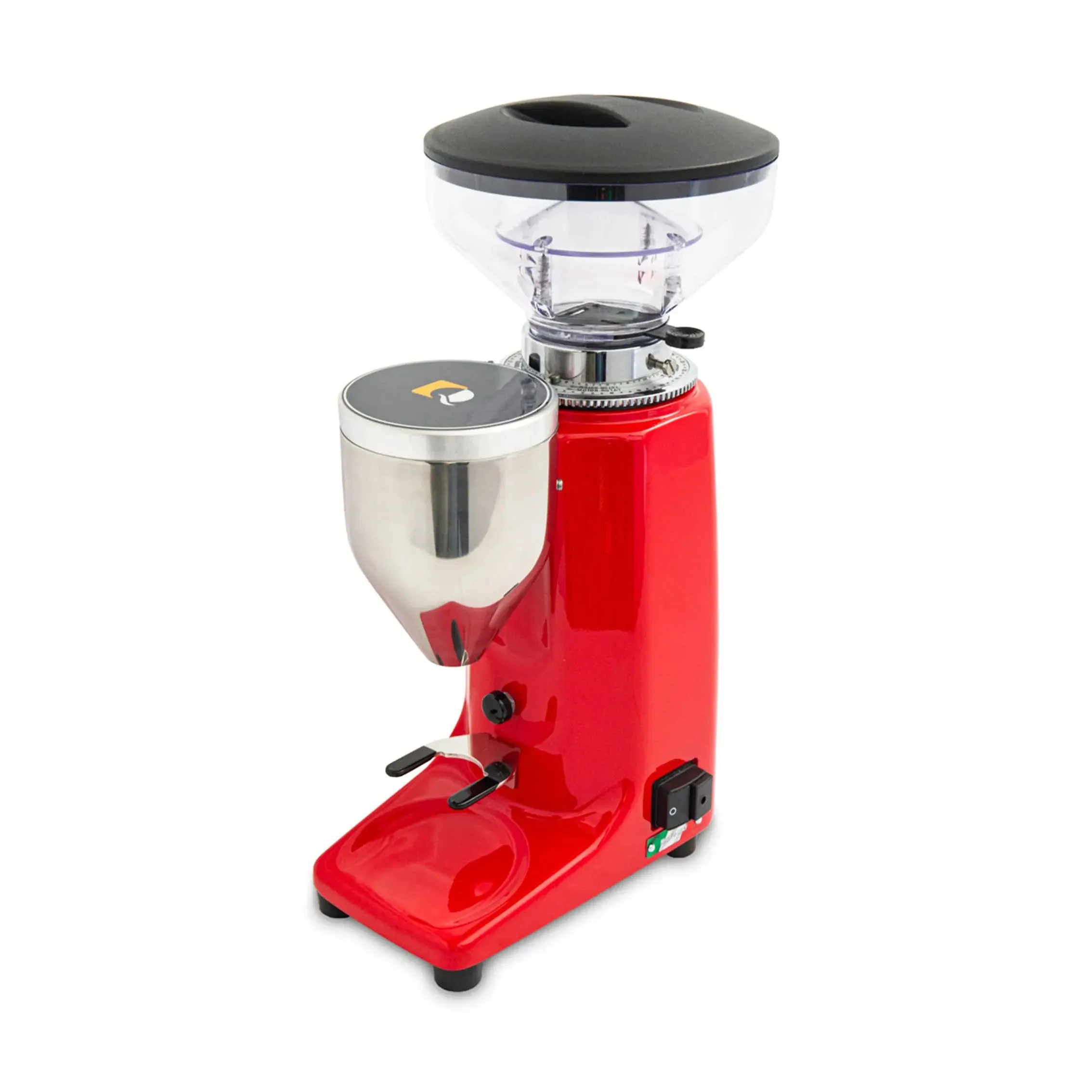 2025 Quamar Q50S On Demand Manuale, Rojo 53 mm – Molinillo de café