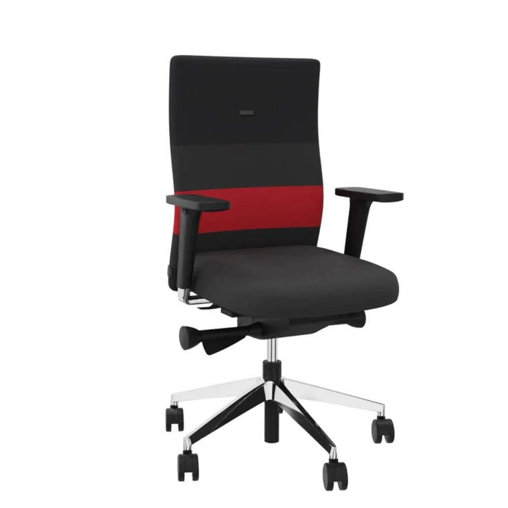 2025 Silla de Oficina Ergonómica Agilis AG10 EL SALVADOR DE ESPALDA con Bandas de Colores – Configurable