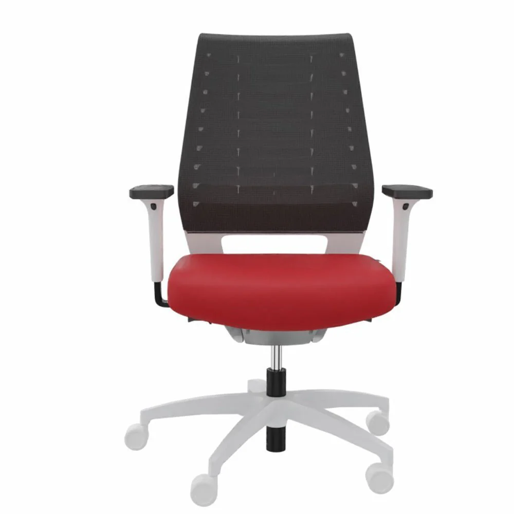 2025 Silla de Oficina Ergonómica Dauphin X-CODE XC 5380 – Respaldo Gris Grafito – Estructura Blanca