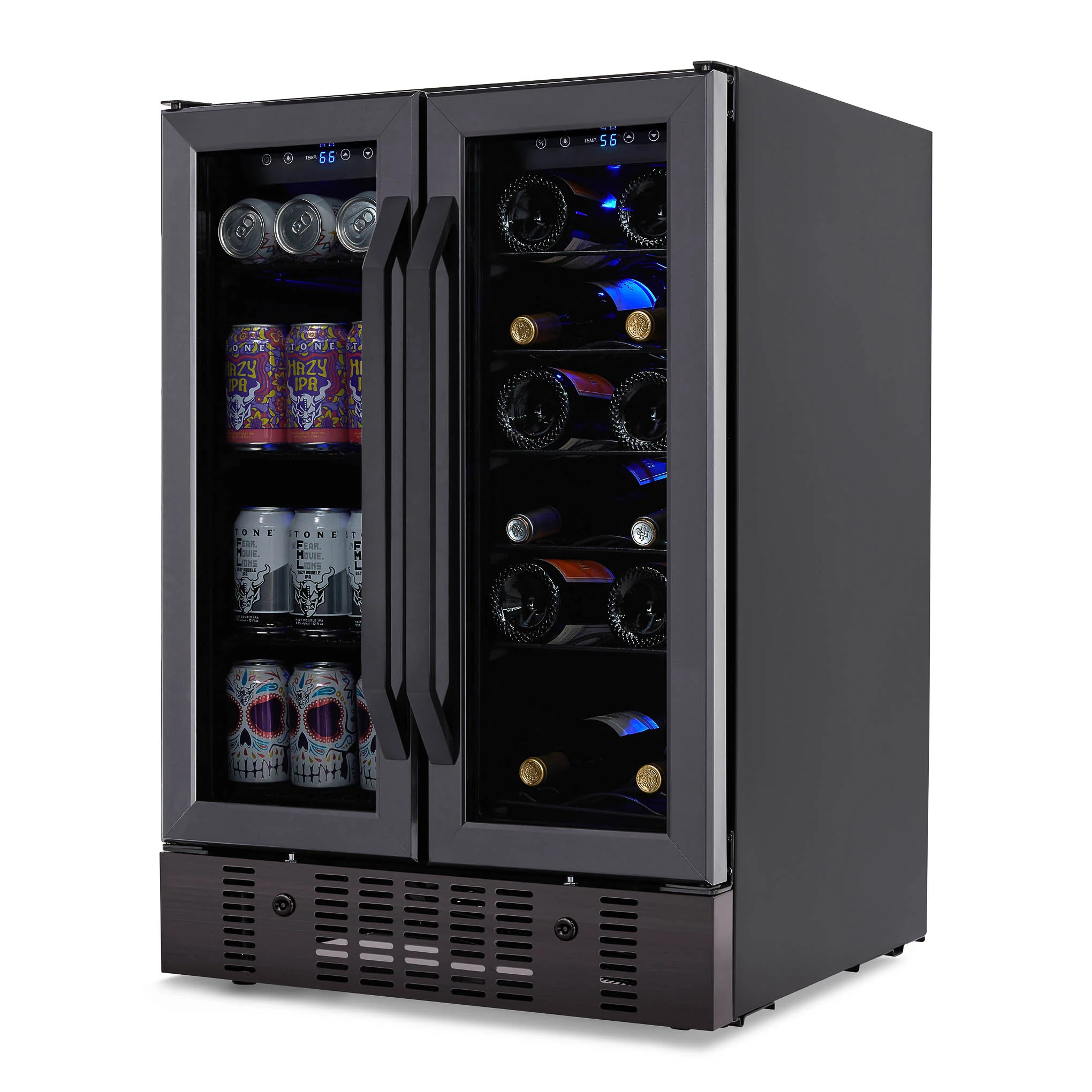 2025 Newair® Refrigerador Empotrable de Doble Zona – 60 Latas y 18 Botellas – 24