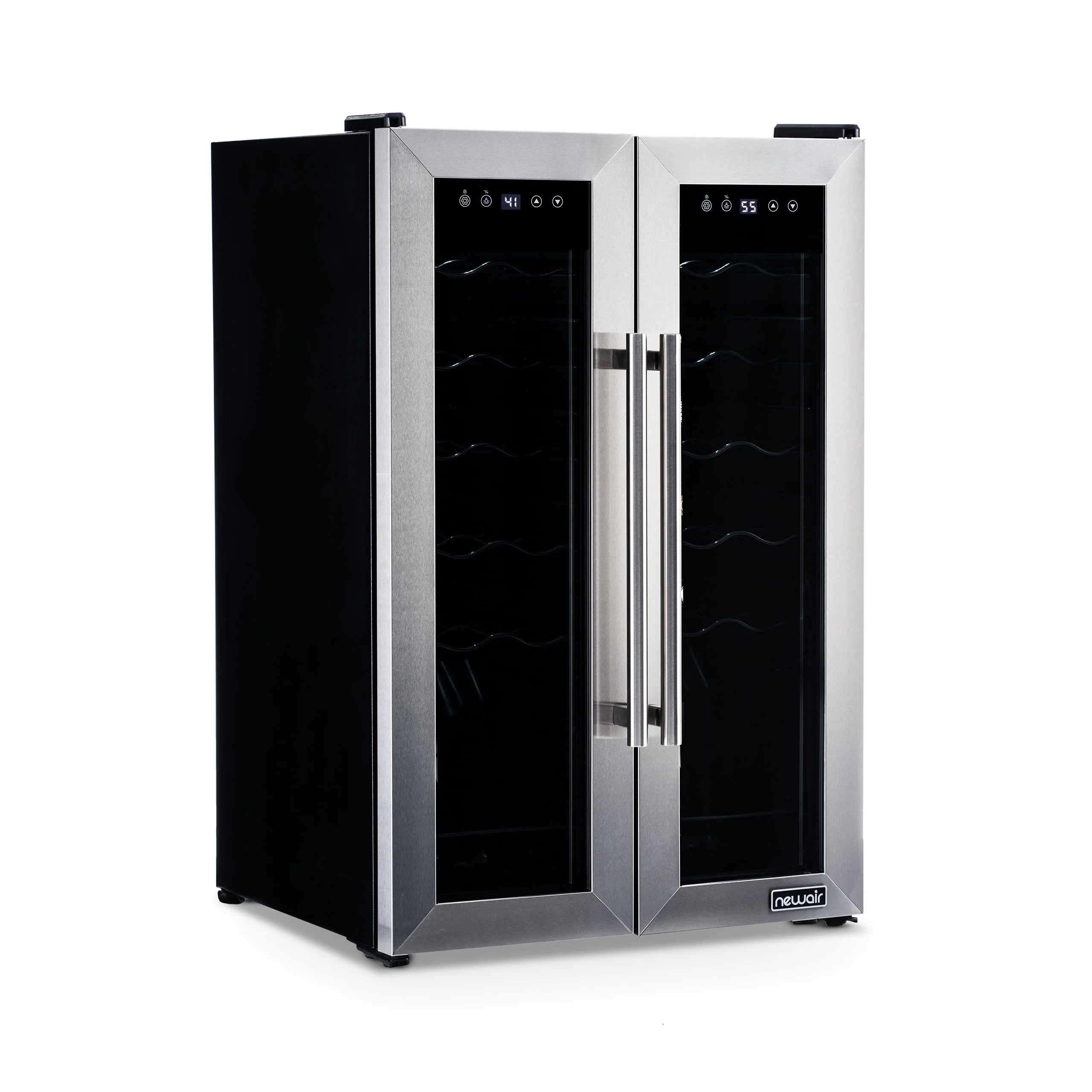 2025 Refrigerador de Vinos Independiente Newair® de Acero Inoxidable – 24 Botellas – 20