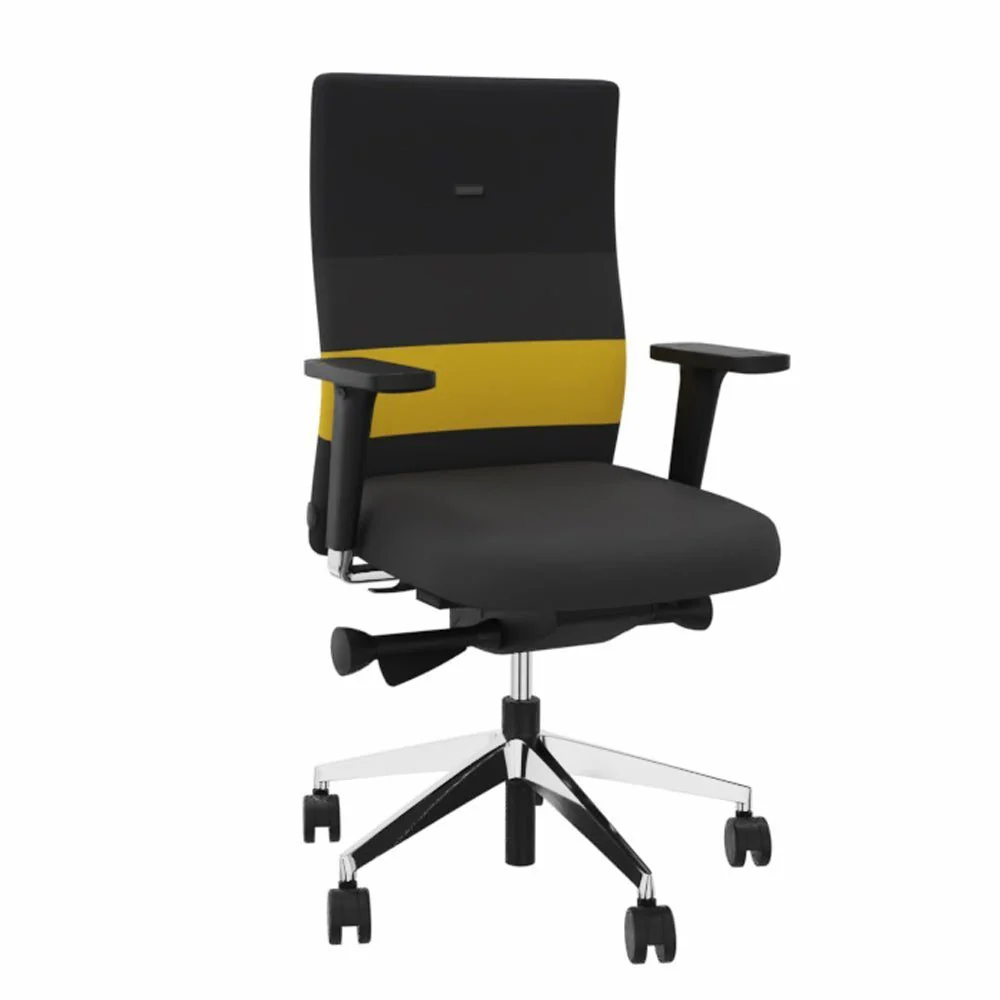 2025 Silla de Oficina Ergonómica Agilis AG10 EL SALVADOR DE ESPALDA con Bandas de Colores – Configurable