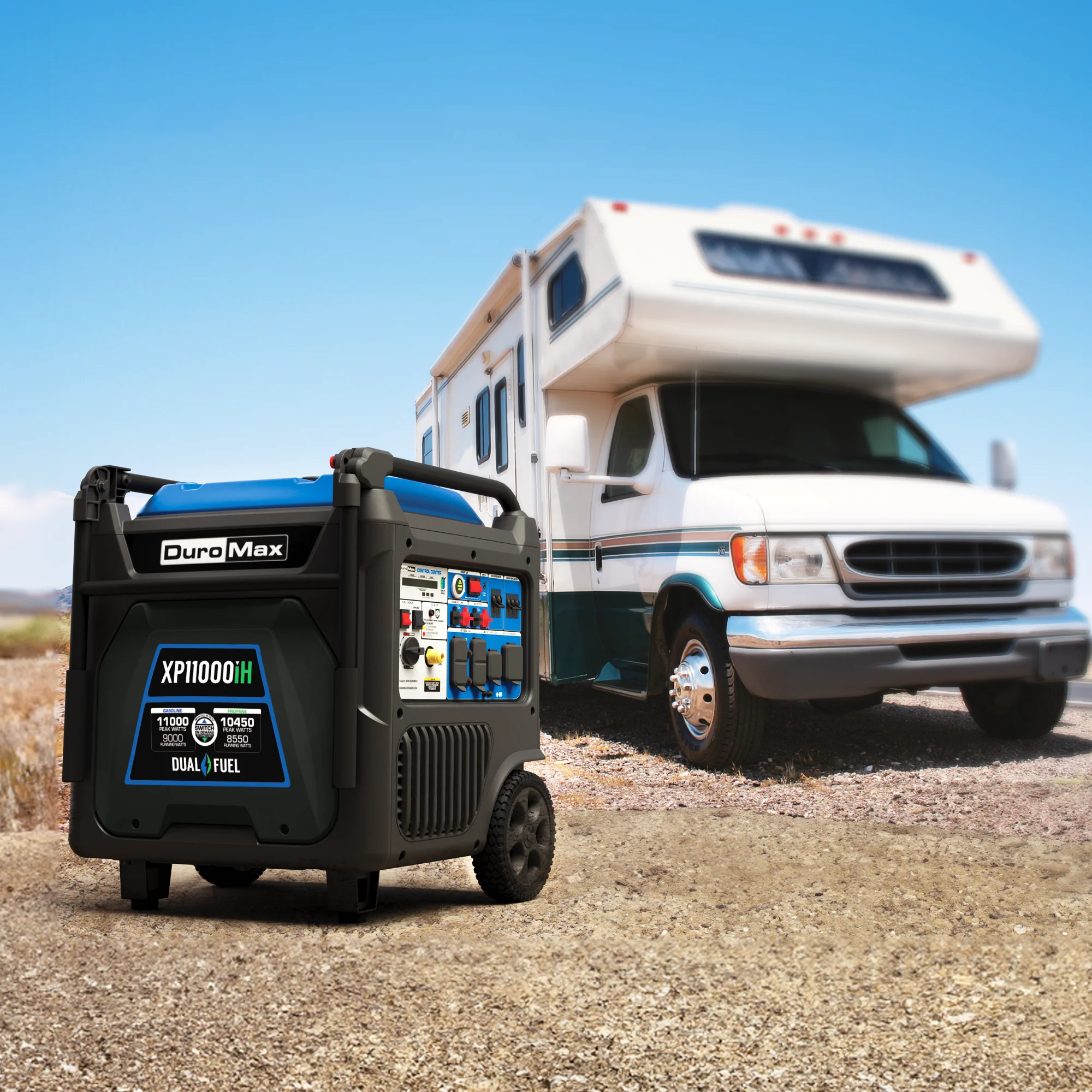 2025 Generador Inverter Portátil Bifuel 11 000 W con Alerta de CO