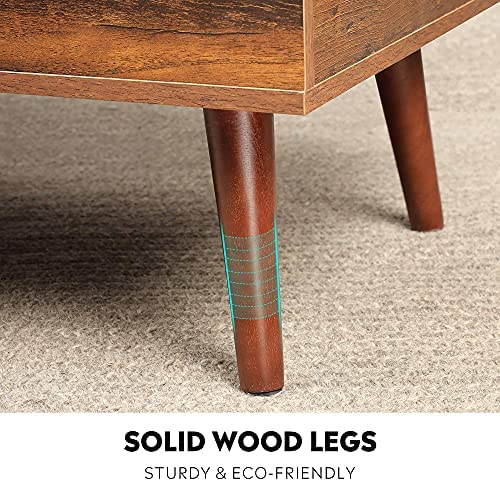 Mesa de Centro WLIVE con Tapa Elevable, Compartimento Oculto y Estante de Almacenamiento Ajustable