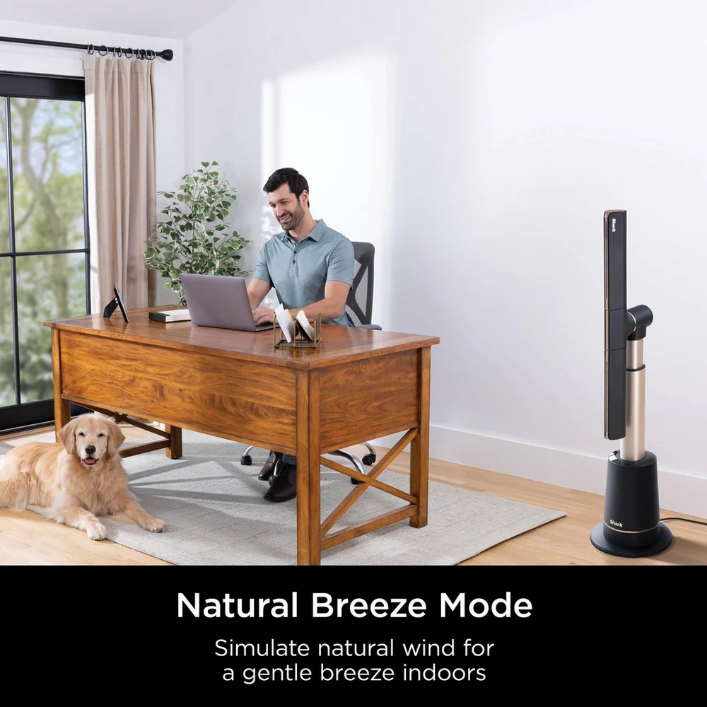 2025 Ventilador de enfriamiento multidireccional TurboBlade Shark TF200SUK – Flujo de aire potente sin aspas con control personalizado de enfriamiento