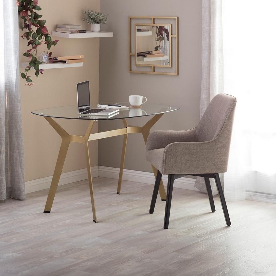 Mesa de escritorio/comedor Archtech Modern Glass de 48’’