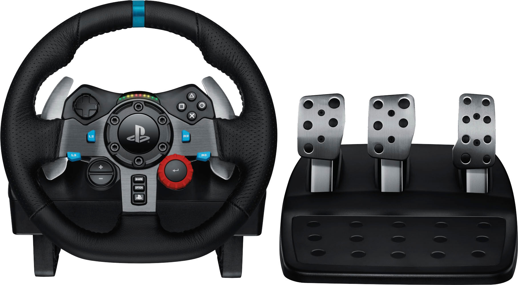 Logitech - G29 Driving Force Volante de Carreras y Pedales para PS5, PS4, PC, Mac - Negro