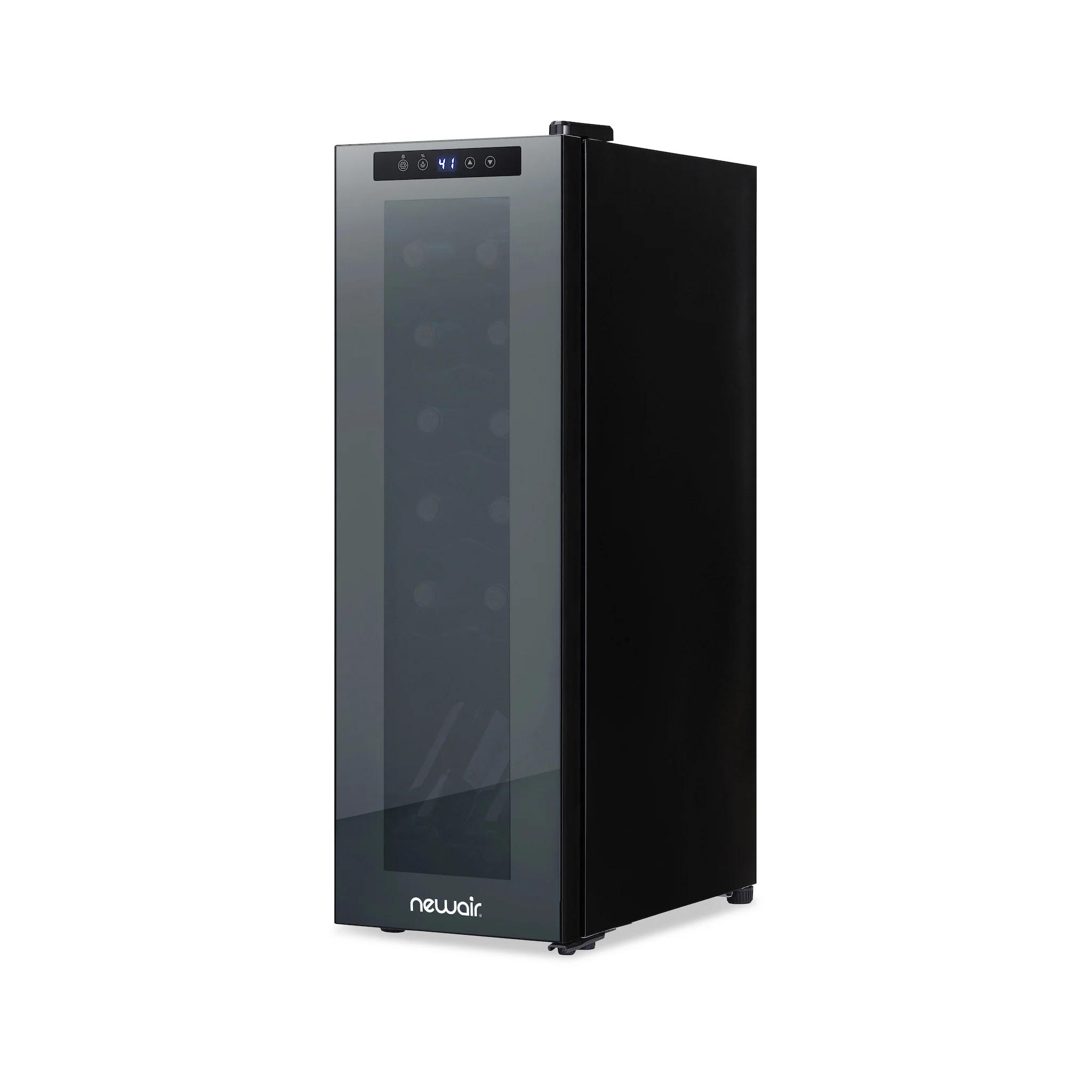 2025 Refrigerador de Vinos Independiente Newair® Negro – 12 Botellas – 13,6