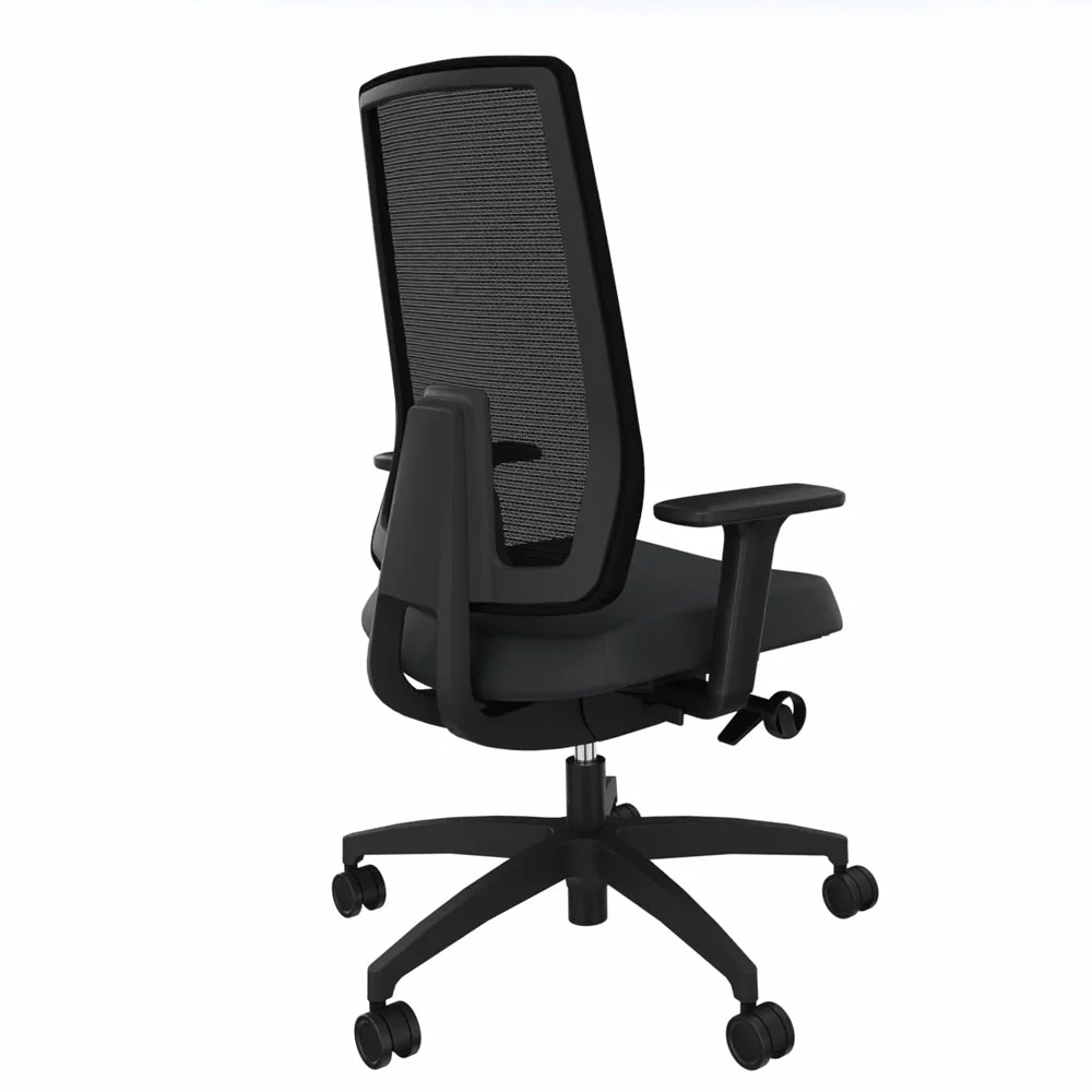 2025 Silla de Oficina Ergonómica Dauphin INDEED MESH ID 7056_SLP con Soporte Lumbar | Respaldo de Malla | Negra