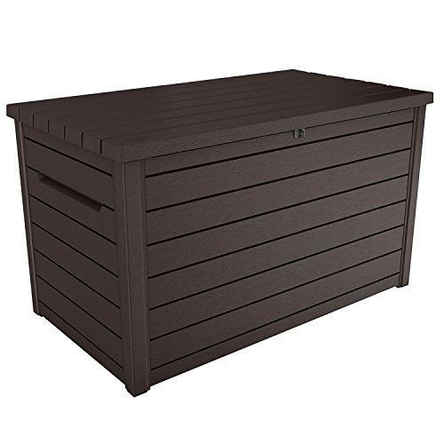 Keter XXL Caja de Almacenamiento de Plástico para Exterior de 230 Galones para Patio, Jardín o Muebles de Exterior - 870 Litros
