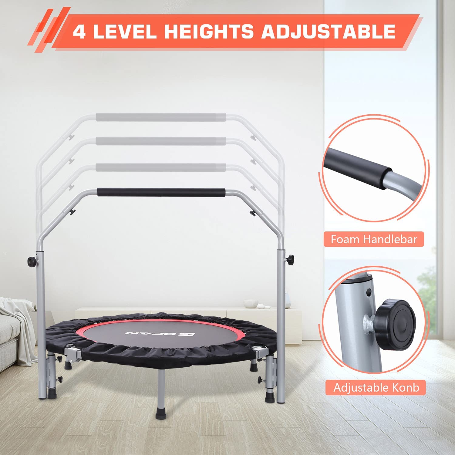 BCAN Trampolín Plegable de 40/48