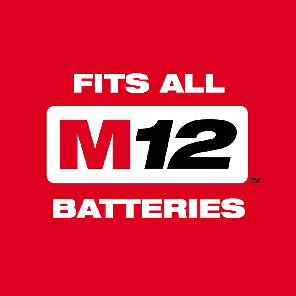 Radio inalámbrico para obra Milwaukee M12 de 12 voltios con Bluetooth/AM/FM y cargador 2951-20