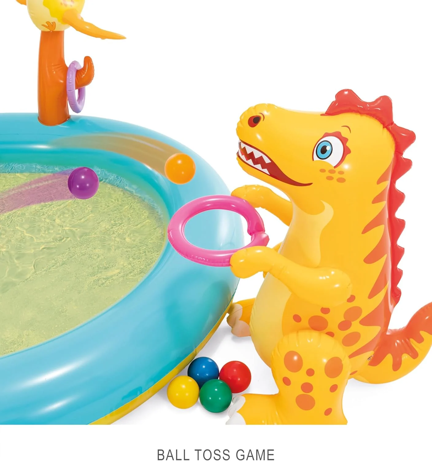 Intex Área de Juego Inflable Jungle Adventure – Piscina con Tobogán y Juegos de Agua para Niños