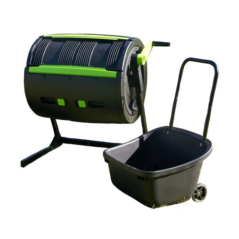 Maze Compostador Giratorio de 65 Galones con Carro – Combo