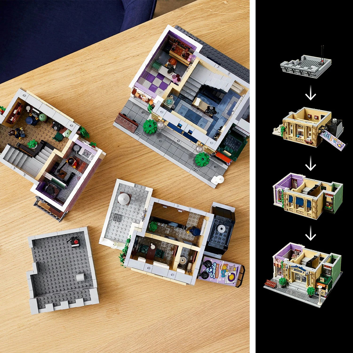 LEGO Icons Estación de Policía 10278 – Gran Set de Construcción, Kits Coleccionables para Adultos, Colección Edificios Modulares