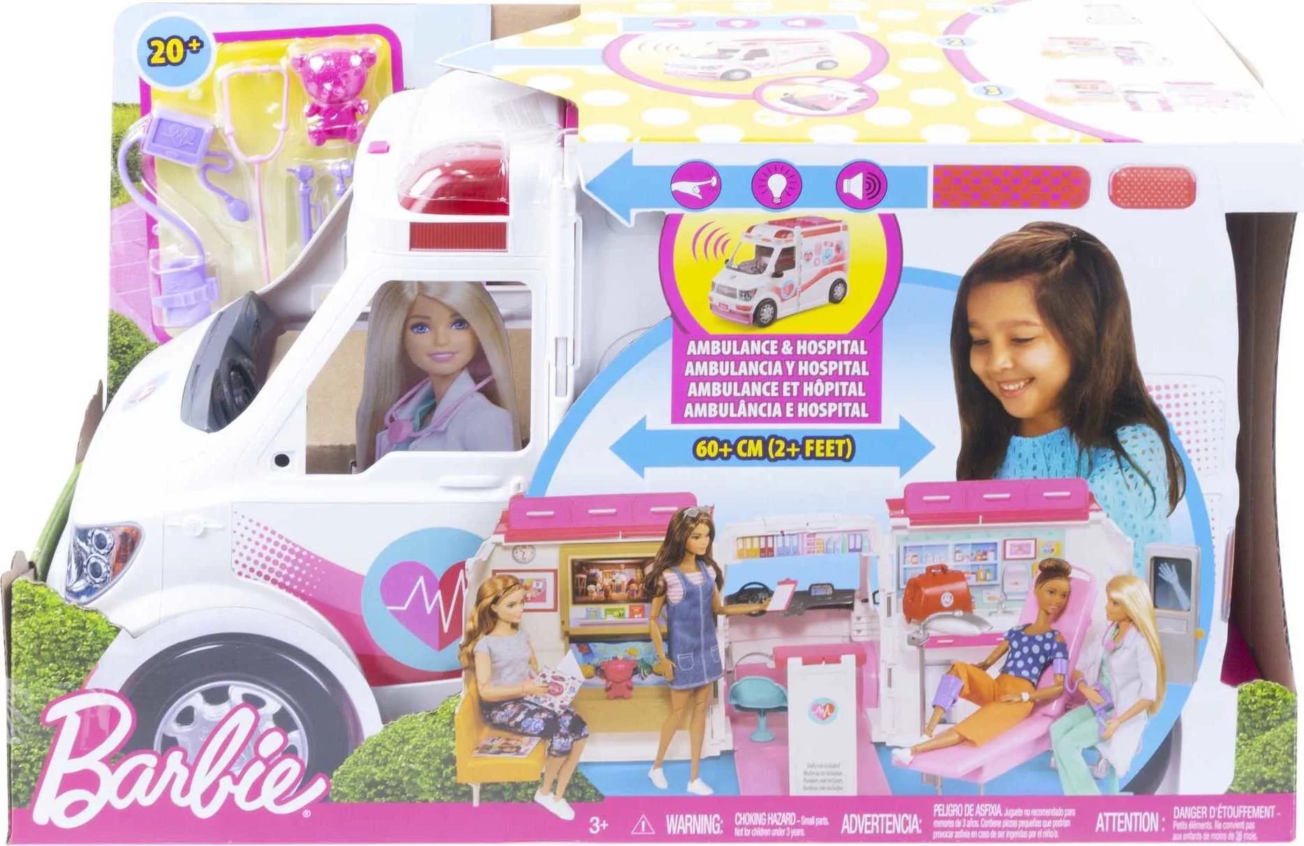 Barbie Clínica de Cuidados 2 en 1 - Set de Juego Divertido para Niños de 3 Años en Adelante