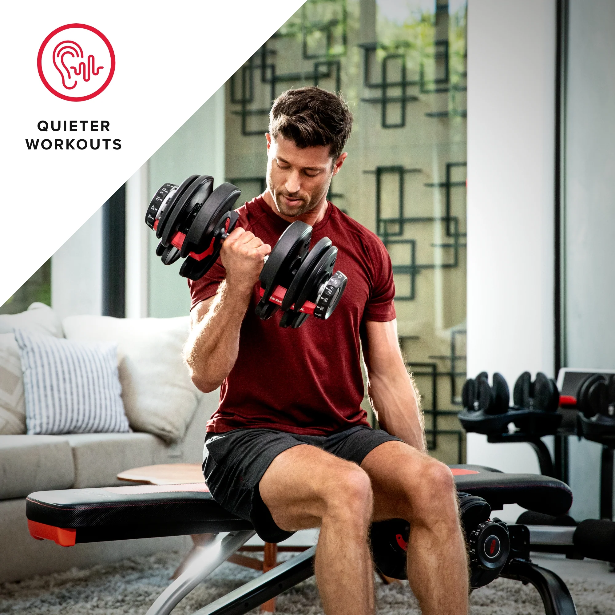 2025 Bowflex SelectTech 552 Mancuerna Ajustable Única