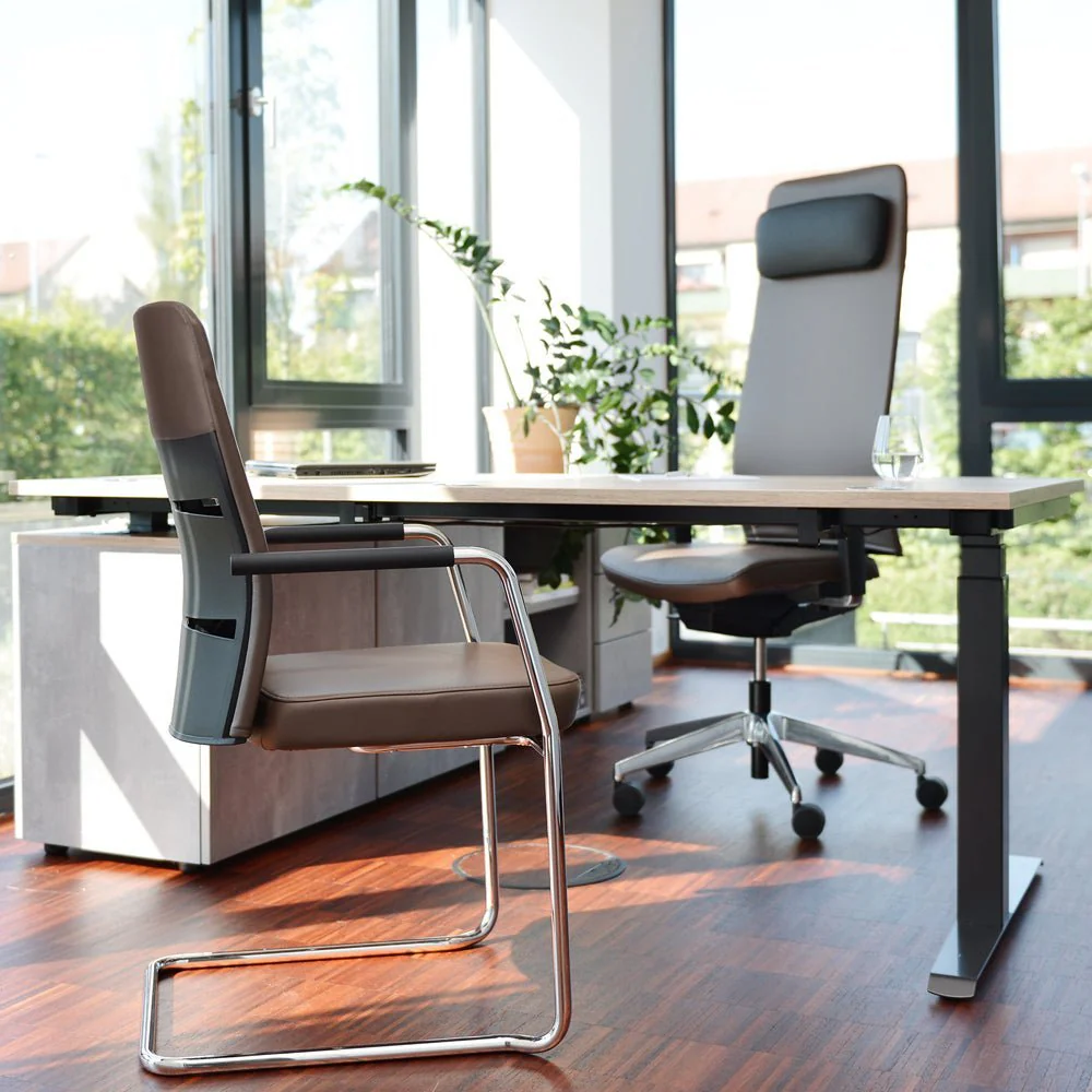 2025 Sillón Ejecutivo Ergonómico de Cuero Auténtico lento Matrix MT14 – EL SILLÓN EJECUTIVO para un Trabajo Cómodo – Fabricado en Alemania – Garantía de 30 Años