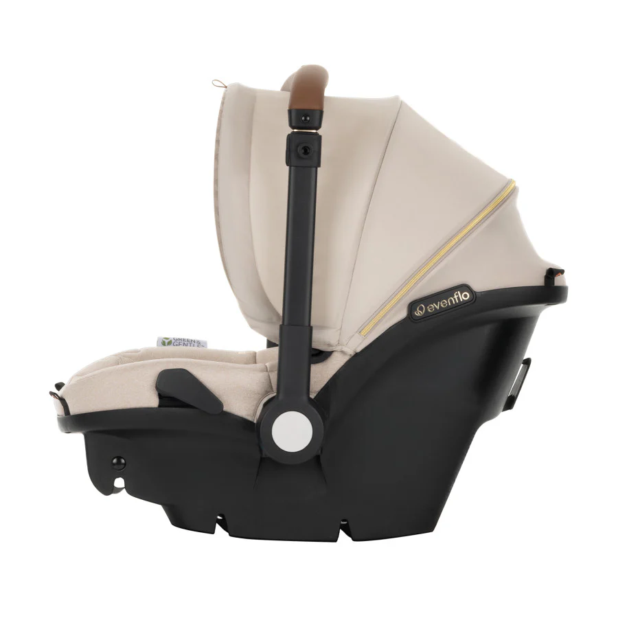 2025 Evenflo Shyft DualRide Combo Arnés-Capazo para Bebé Edición Limitada con Tela Green & Gentle