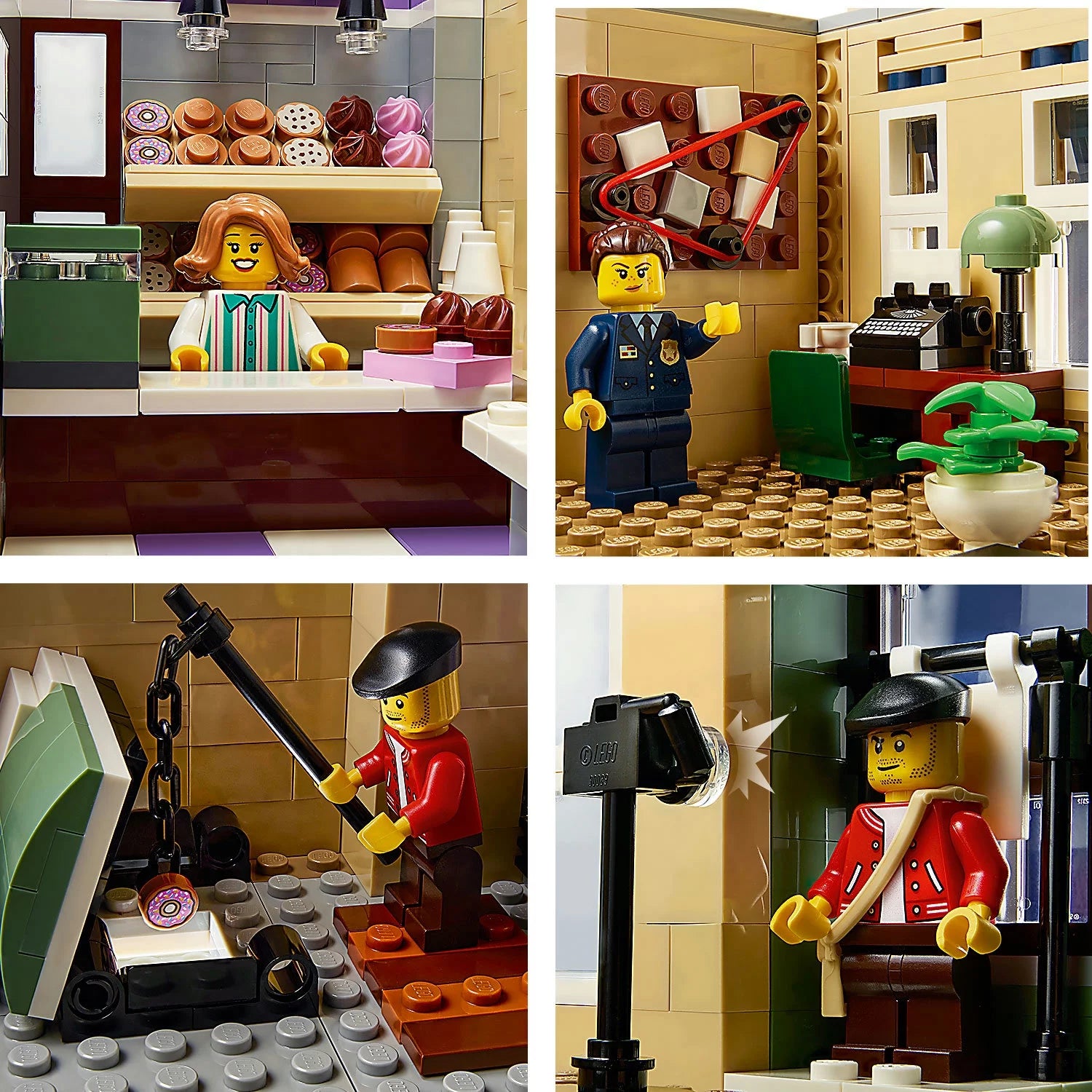 LEGO Icons Estación de Policía 10278 – Gran Set de Construcción, Kits Coleccionables para Adultos, Colección Edificios Modulares