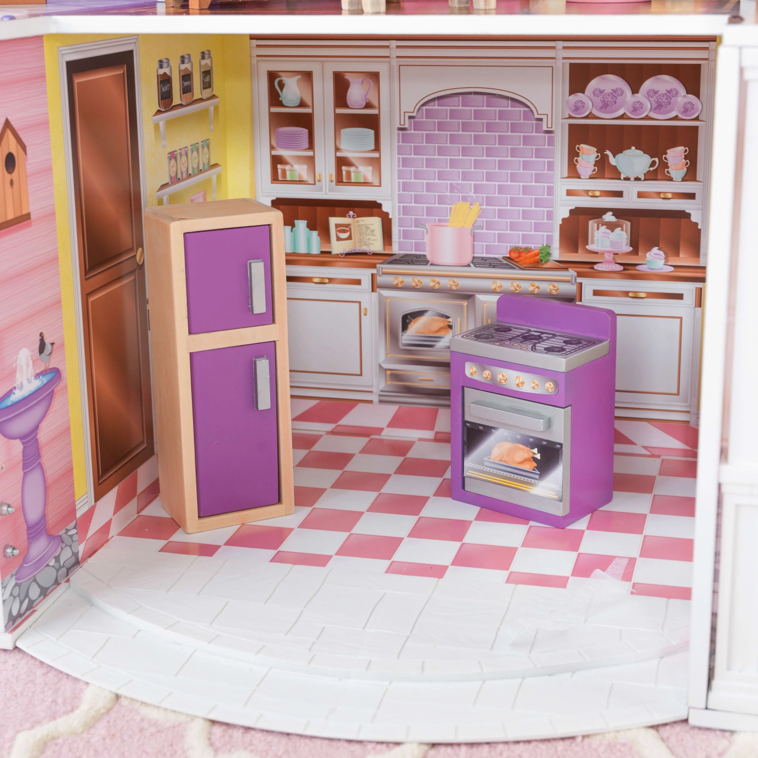 Casa de Muñecas de Madera KidKraft Country Estate con 31 Accesorios