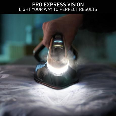 2025 Tefal GV9820G0 Pro Express Vision - Centro de Planchado Negro y Dorado — Ilumina tu planchado