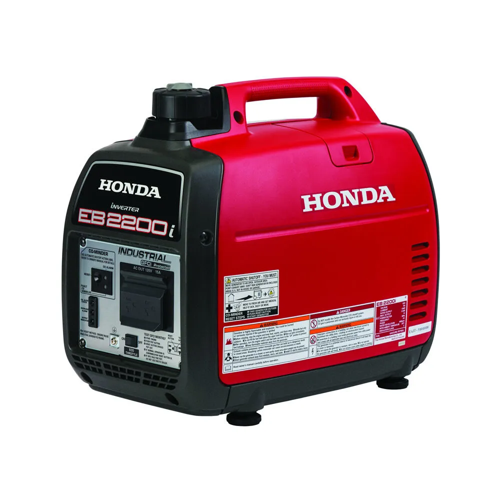 2025 Generador Industrial de Gasolina Honda 121cc 2200W con CO Minder EB2200ITAN