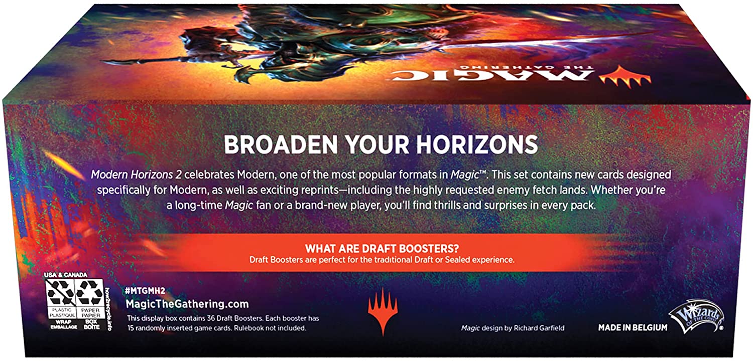 Magic: The Gathering Modern Horizons 2 Caja de Sobres de Draft | 36 Sobres (540 cartas Magic)