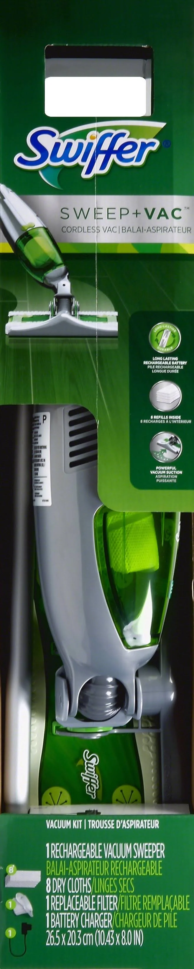 2025 Kit Aspiradora Swiffer Sweep + Vac Inalámbrico, Recargable