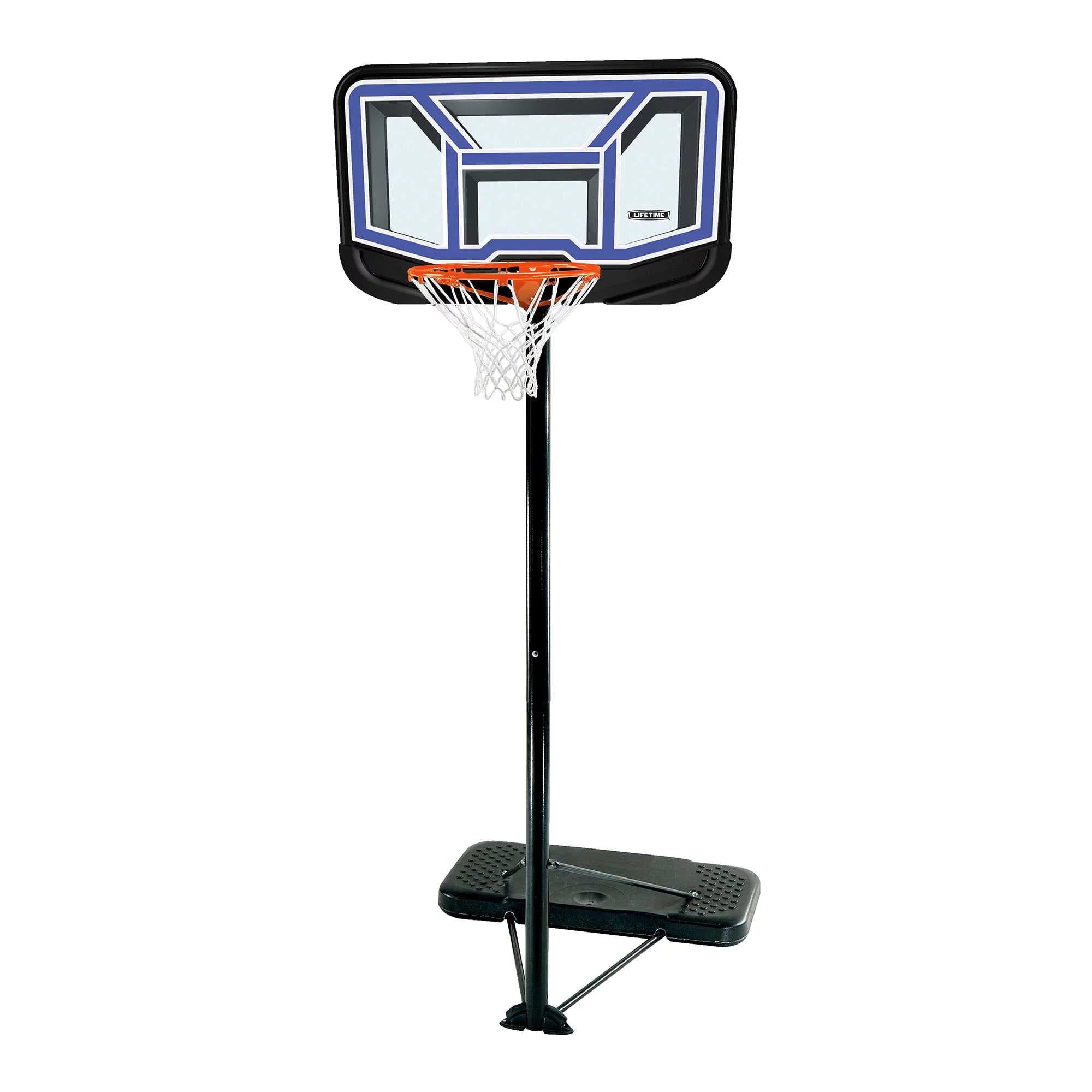 Lifetime Aro de Baloncesto Portátil Ajustable de 44 Pulgadas con Policarbonato – 90114